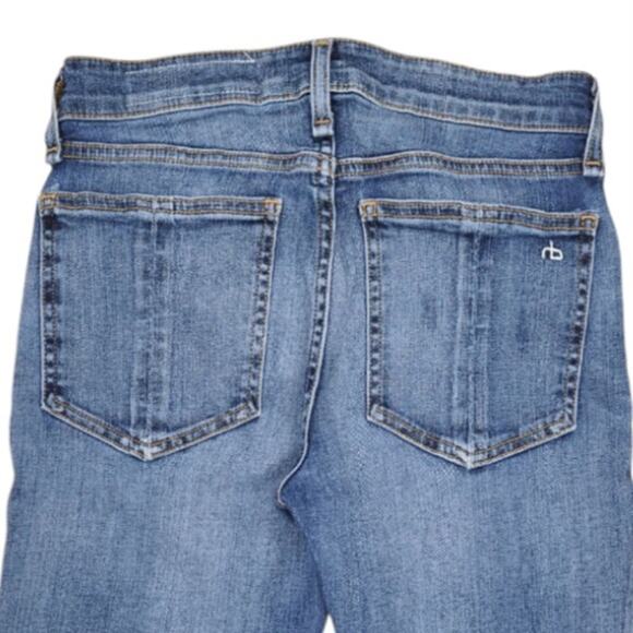 Rag & Bone Jeans Cate Mid Rise Ankle Skinny Size 25 Blue Med Wash Casual Stretch - Picture 5 of 13
